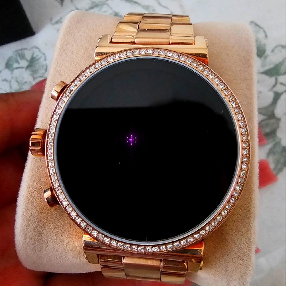 Michael Kors Gold Smartwatch with Crystal Accents